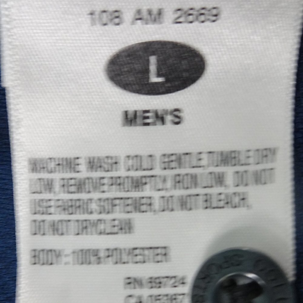 Columbia Blue Polo Shirt Size Large EUC - Picture 4 of 5